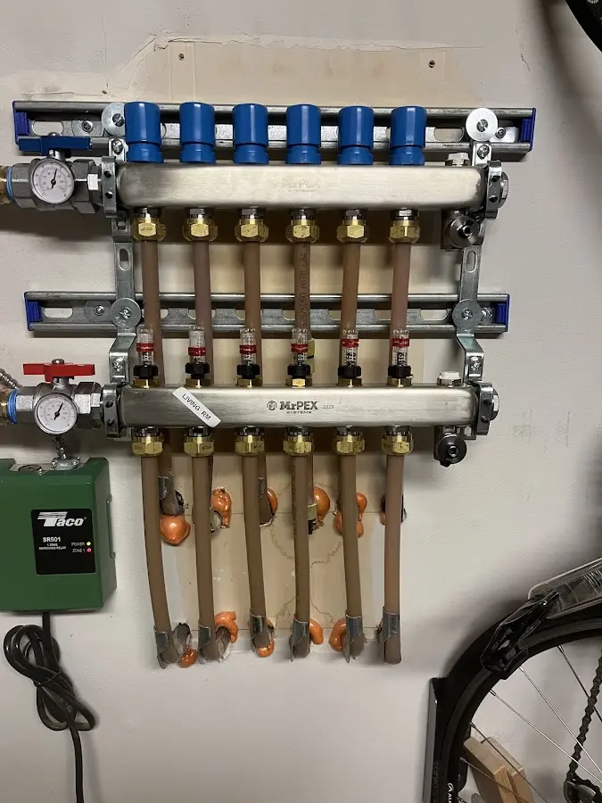 Plumber performing Leak Detection at a residential property in West Salem